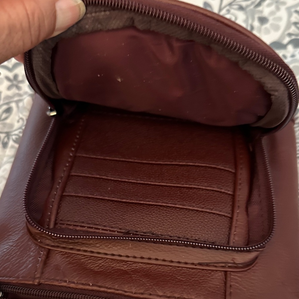 NWT Maze Brown Genuine Leather Crossbody Bag - Picture 4 of 6
